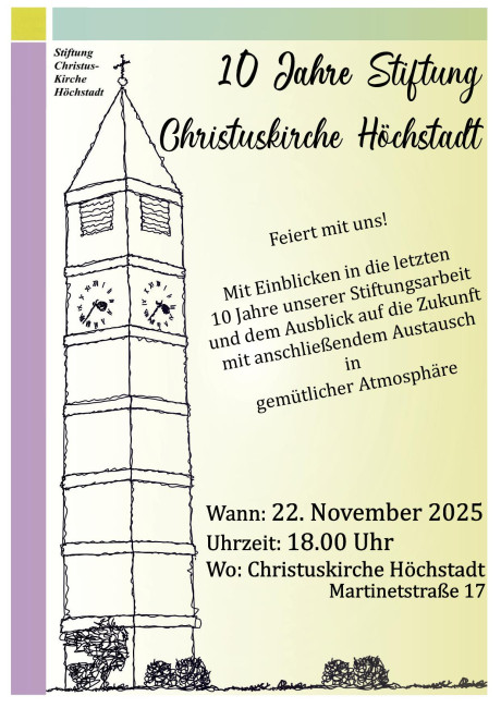 Plakat 10 Jahre Stiftung
